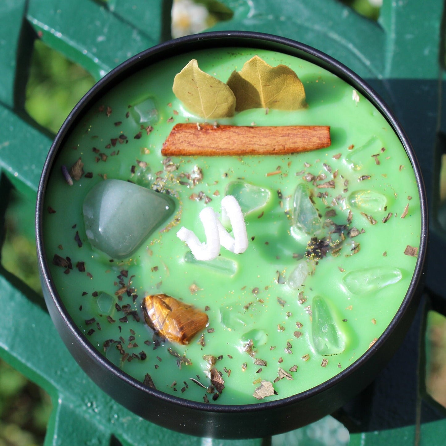 Money Manifestation Candle | Sweet Apple + Basil ~ Abundance + Prosperity Drawing Candle Magick Ritual Spell | Witchy Altar Tools/Supplies