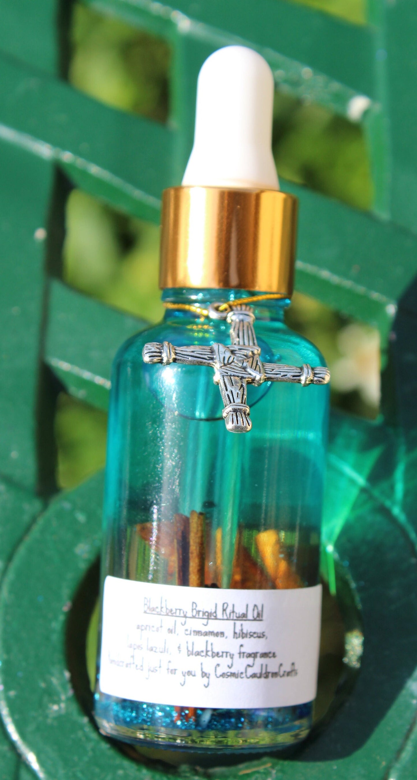 Blackberry Brigid Goddess Ritual Oil | Brigid's Cross | Imbolc Sabbat Magick Ritual Spell